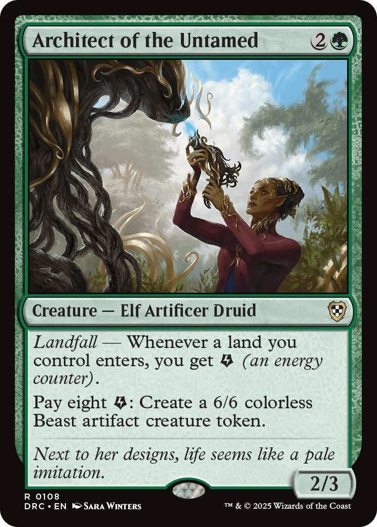 Image for Architect of the Untamed (108) [Aetherdrift] - Magic: The Gathering