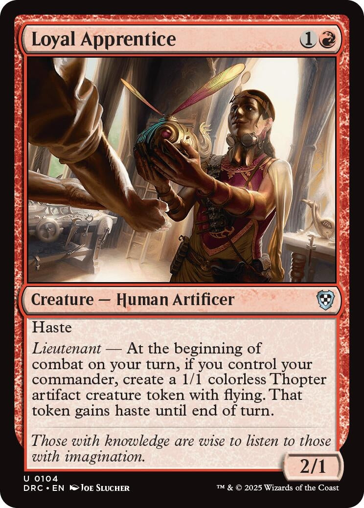 Image for Loyal Apprentice (104) [Aetherdrift] - Magic: The Gathering