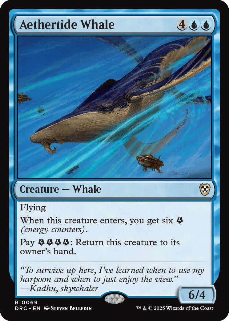 Image for Aethertide Whale (69) [Aetherdrift] - Magic: The Gathering