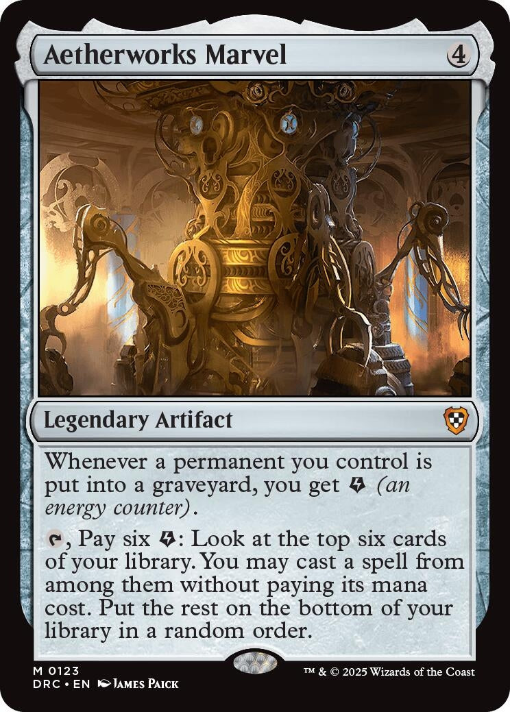 Image for Aetherworks Marvel (123) [Aetherdrift] - Magic: The Gathering