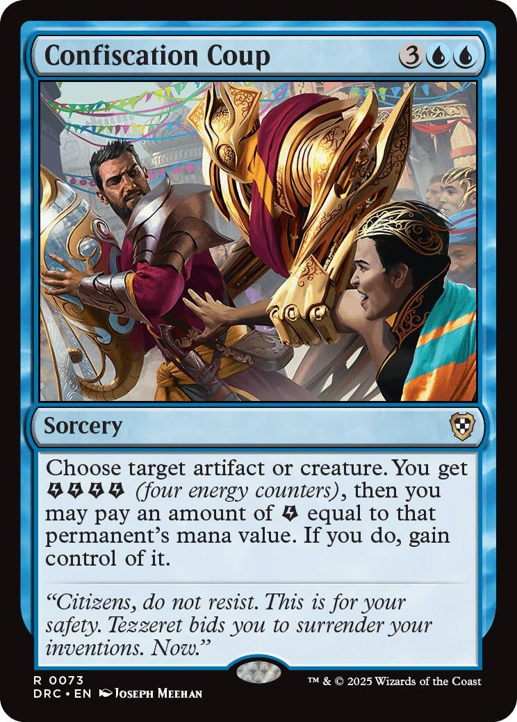 Image for Confiscation Coup (73) [Aetherdrift] - Magic: The Gathering