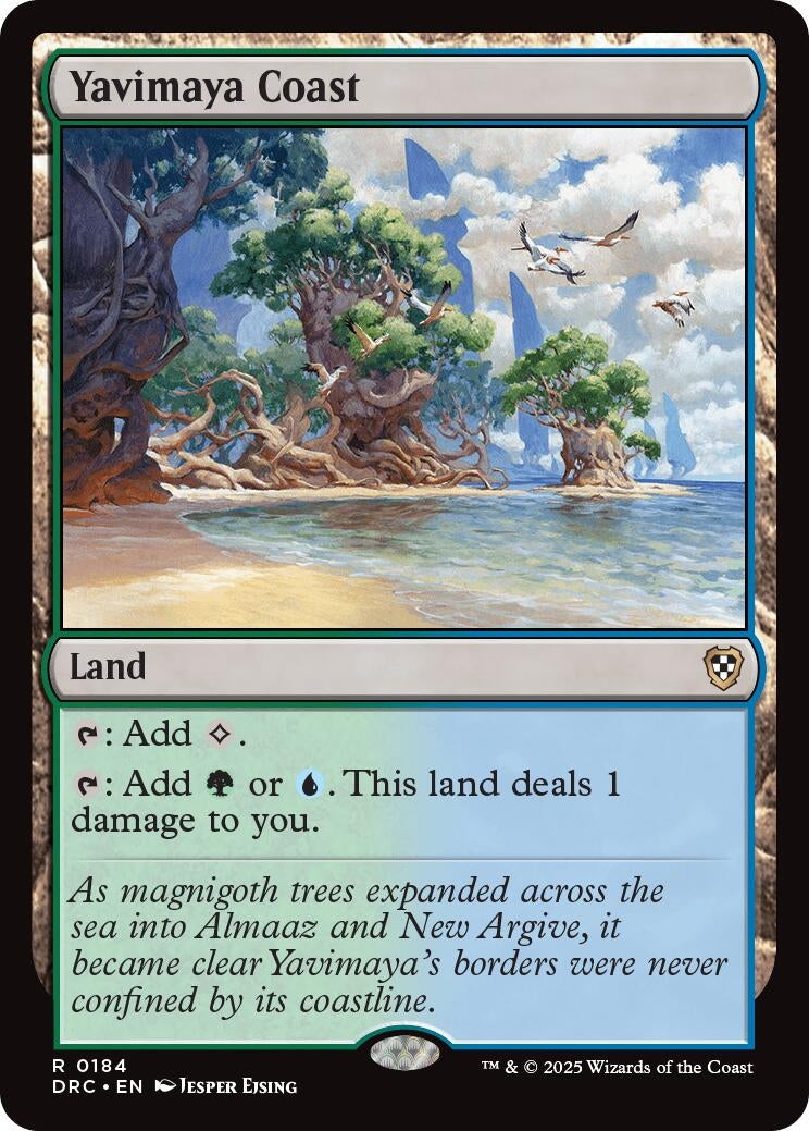 Image for Yavimaya Coast (184) [Aetherdrift] - Magic: The Gathering