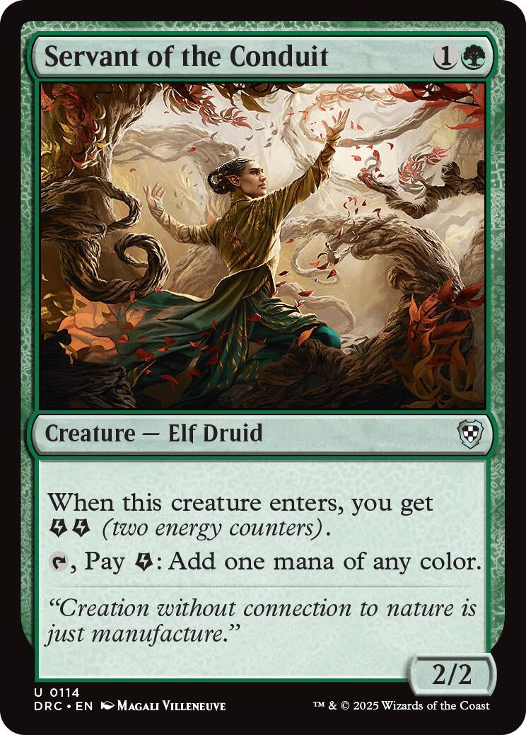 Image for Servant of the Conduit (114) [Aetherdrift] - Magic: The Gathering