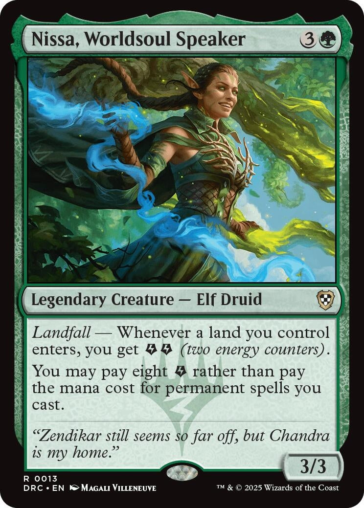 Image for Nissa, Worldsoul Speaker (13) [Aetherdrift] - Magic: The Gathering