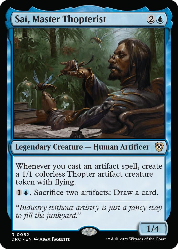 Image for Sai, Master Thopterist (82) [Aetherdrift] - Magic: The Gathering