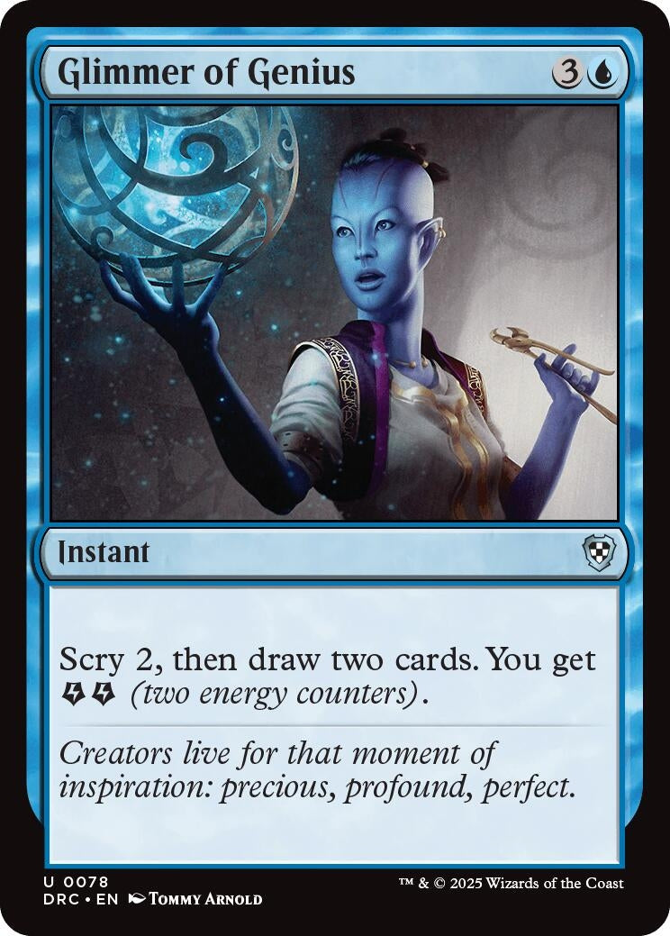 Image for Glimmer of Genius (78) [Aetherdrift] - Magic: The Gathering