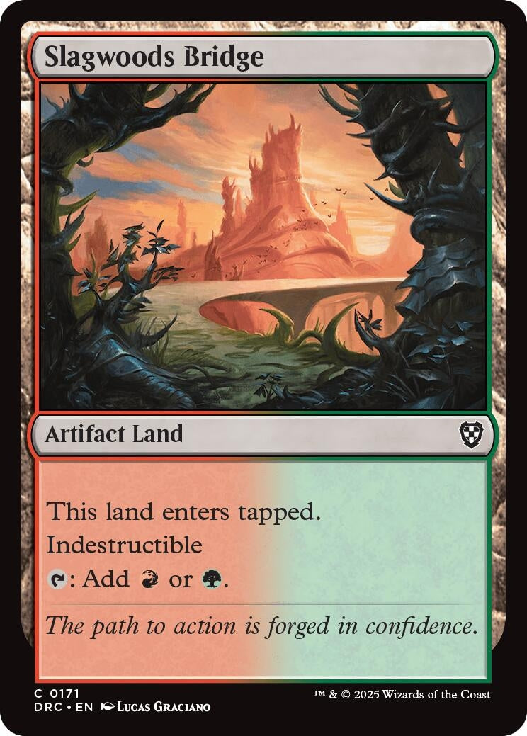 Image for Slagwoods Bridge (171) [Aetherdrift] - Magic: The Gathering