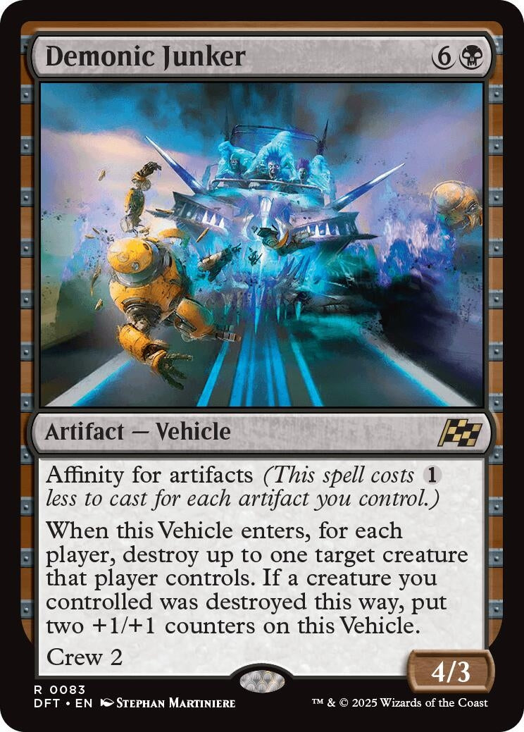 Image for Demonic Junker (83) [Aetherdrift] - Magic: The Gathering