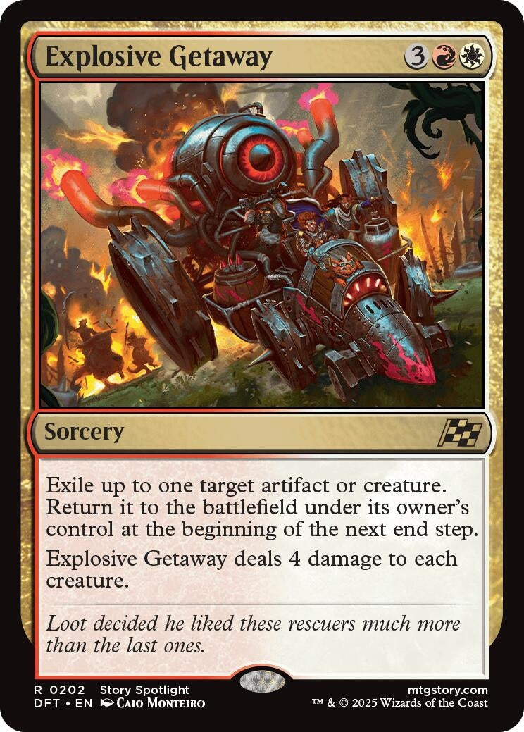 Image for Explosive Getaway (202) [Aetherdrift] - Magic: The Gathering