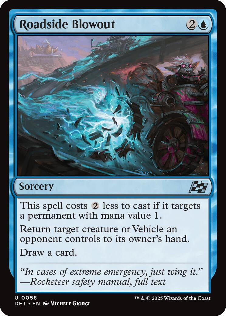 Image for Roadside Blowout (58) [Aetherdrift] - Magic: The Gathering