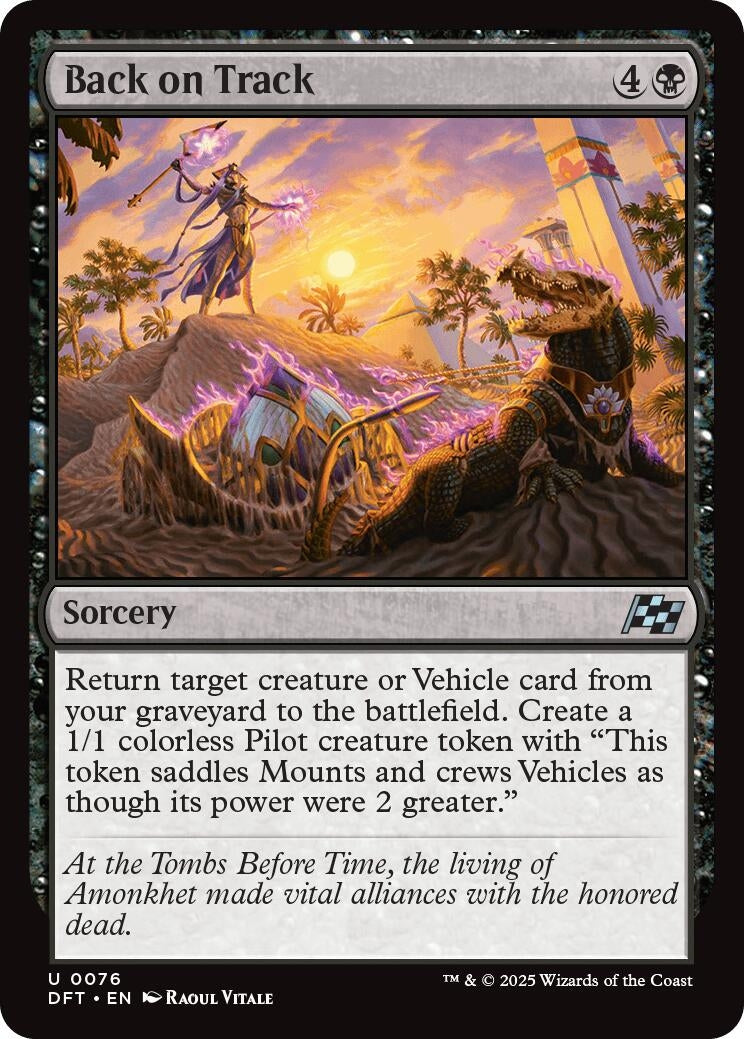 Image for Back on Track (76) [Aetherdrift] - Magic: The Gathering