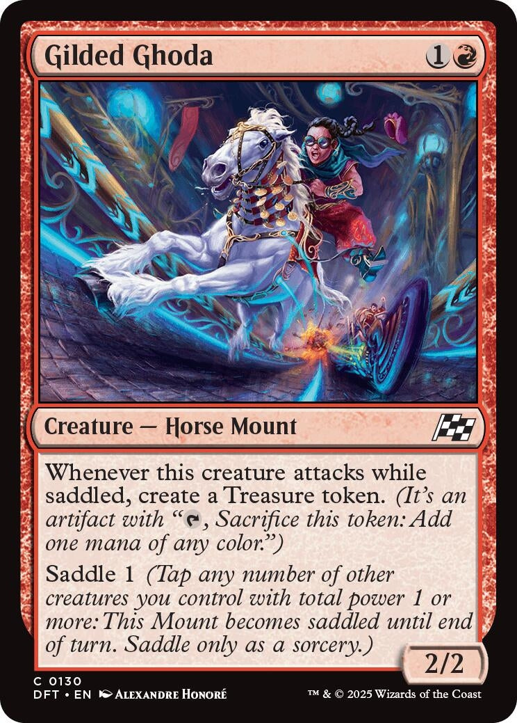 Image for Gilded Ghoda (130) [Aetherdrift] - Magic: The Gathering