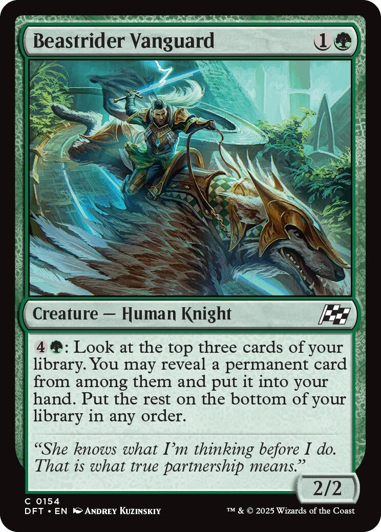 Image for Beastrider Vanguard (154) [Aetherdrift] - Magic: The Gathering