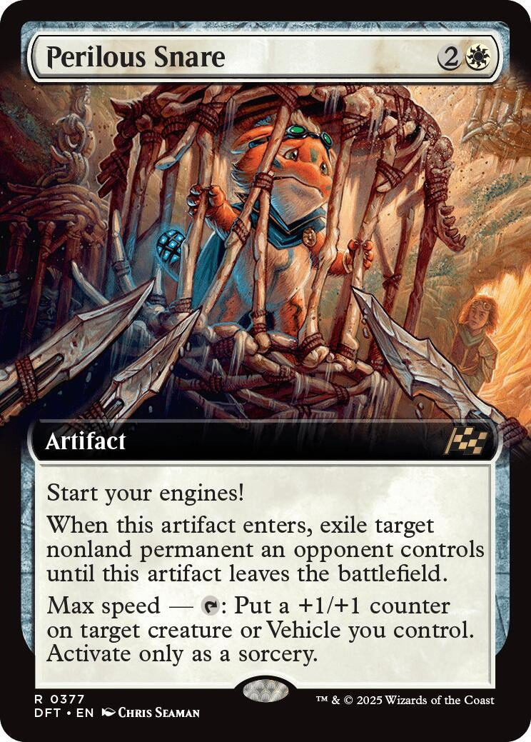 Image for Perilous Snare (Extended Art) (377) [Aetherdrift] - Magic: The Gathering