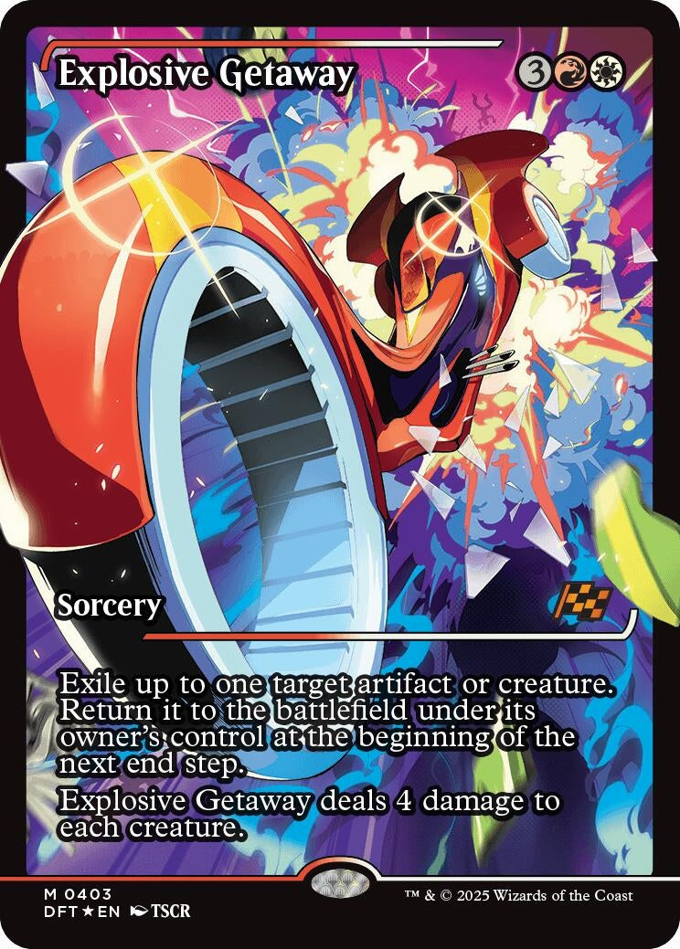Image for Explosive Getaway (Showcase) (403) [Aetherdrift] - Magic: The Gathering