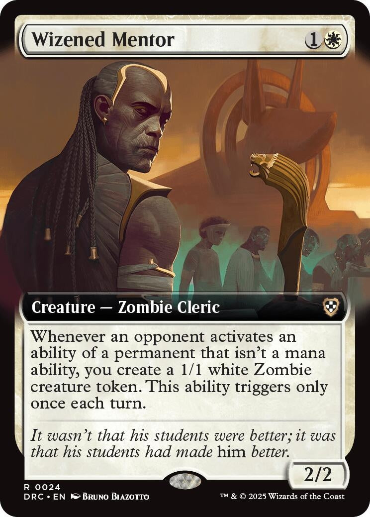 Image for Wizened Mentor (Extended Art) (24) [Aetherdrift] - Magic: The Gathering