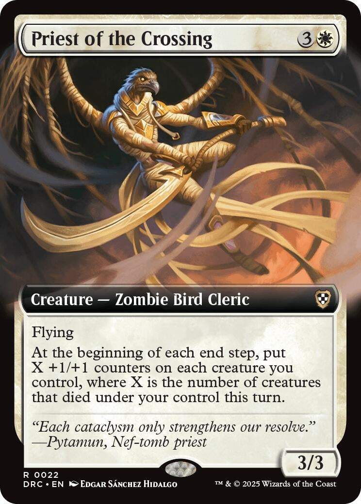 Image for Priest of the Crossing (Extended Art) (22) [Aetherdrift] - Magic: The Gathering