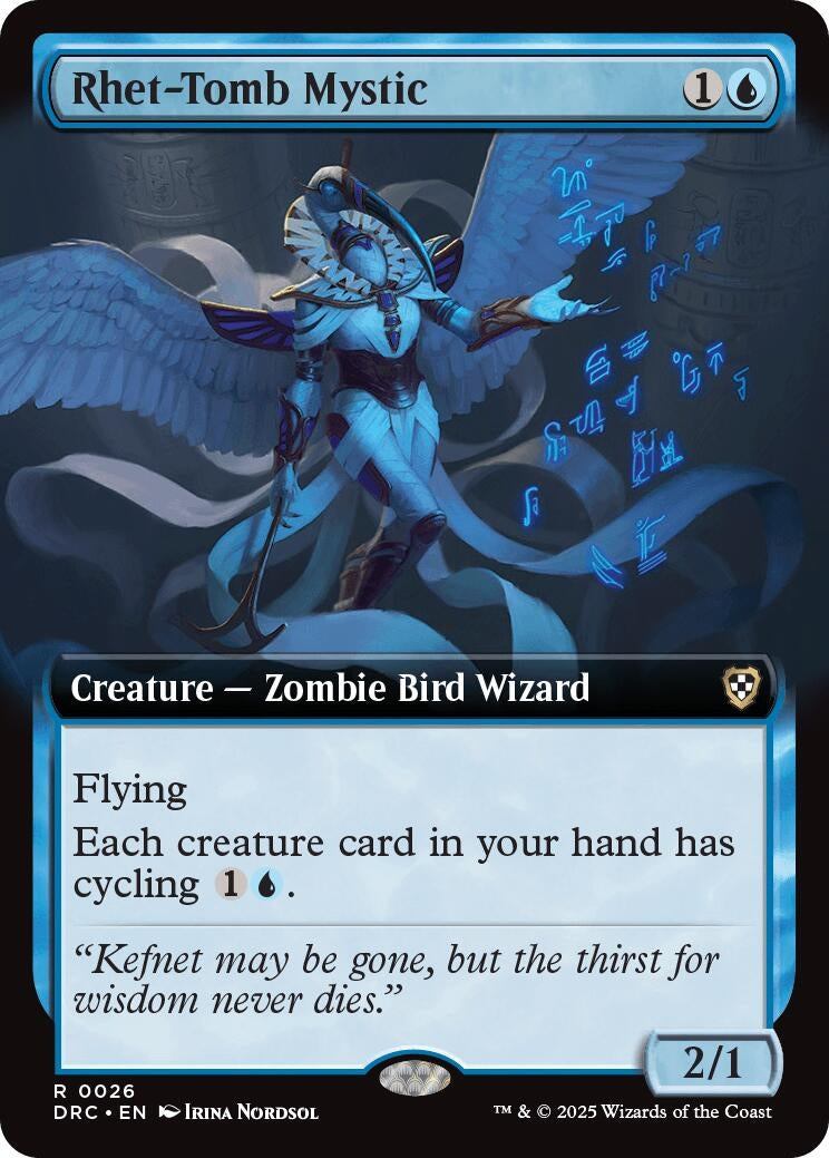 Image for Rhet-Tomb Mystic (Extended Art) (26) [Aetherdrift] - Magic: The Gathering