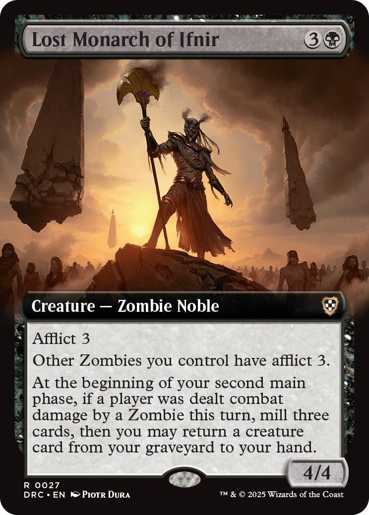 Image for Lost Monarch of Ifnir (Extended Art) (27) [Aetherdrift] - Magic: The Gathering