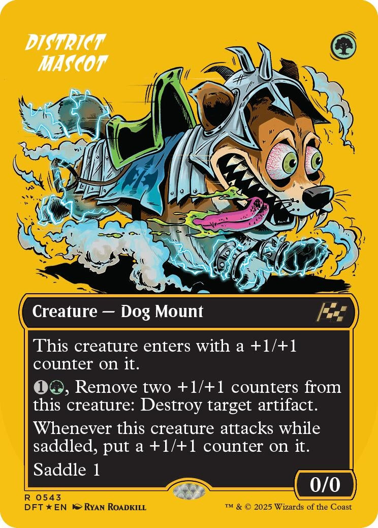 Image for District Mascot (Borderless) (First-Place Foil) (543) [Aetherdrift] - Magic: The Gathering