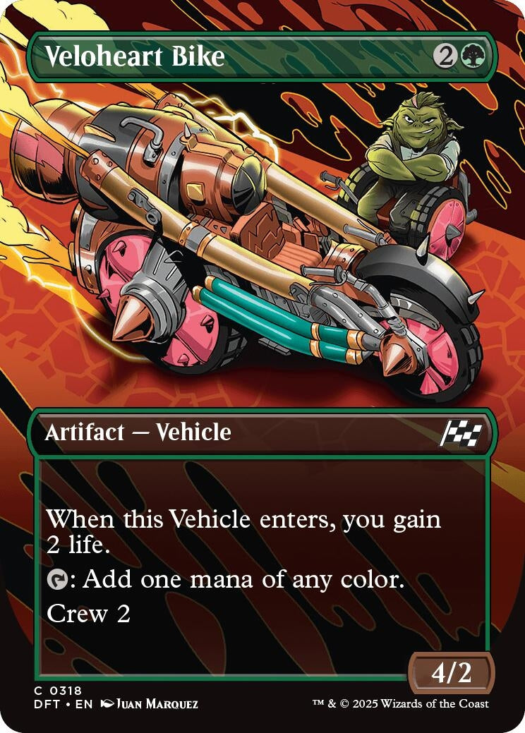 Image for Veloheart Bike (Borderless) (318) [Aetherdrift] - Magic: The Gathering