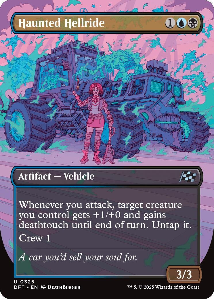 Image for Haunted Hellride (Borderless) (325) [Aetherdrift] - Magic: The Gathering