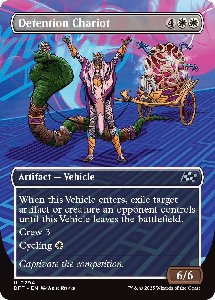 Image for Detention Chariot (Borderless) (294) [Aetherdrift] - Magic: The Gathering