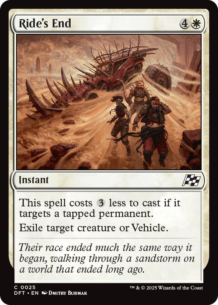Image for Ride's End (25) [Aetherdrift] - Magic: The Gathering