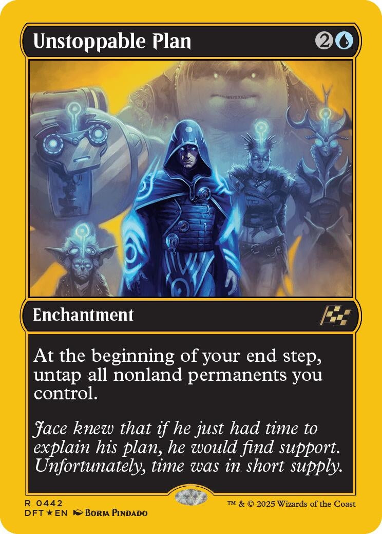 Image for Unstoppable Plan (First-Place Foil) (442) [Aetherdrift] - Magic: The Gathering