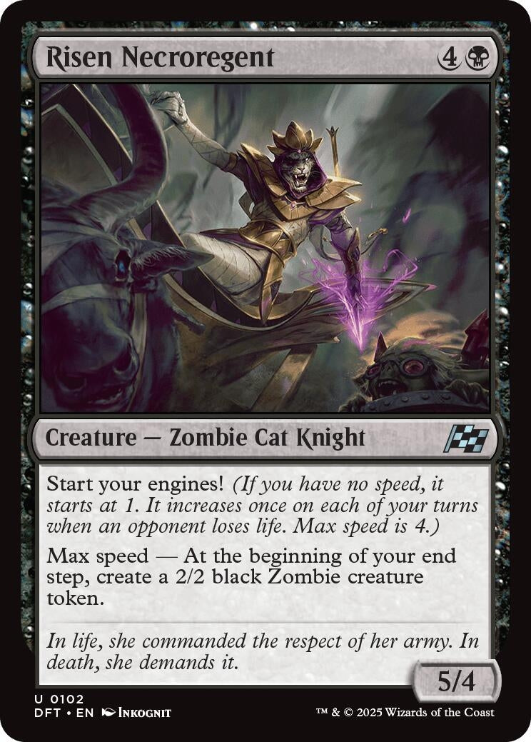 Image for Risen Necroregent (102) [Aetherdrift] - Magic: The Gathering