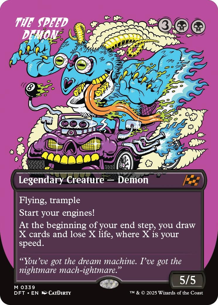 Image for The Speed Demon (Borderless) (339) [Aetherdrift] - Magic: The Gathering