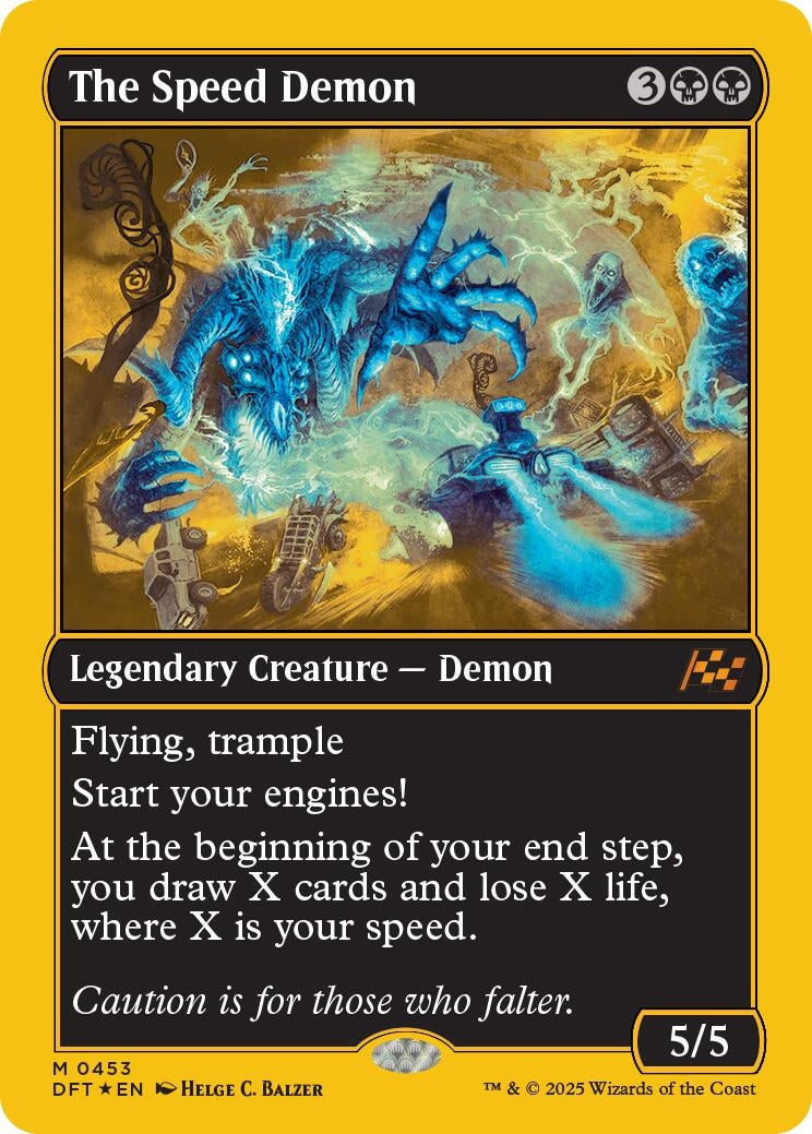 Image for The Speed Demon (First-Place Foil) (453) [Aetherdrift] - Magic: The Gathering