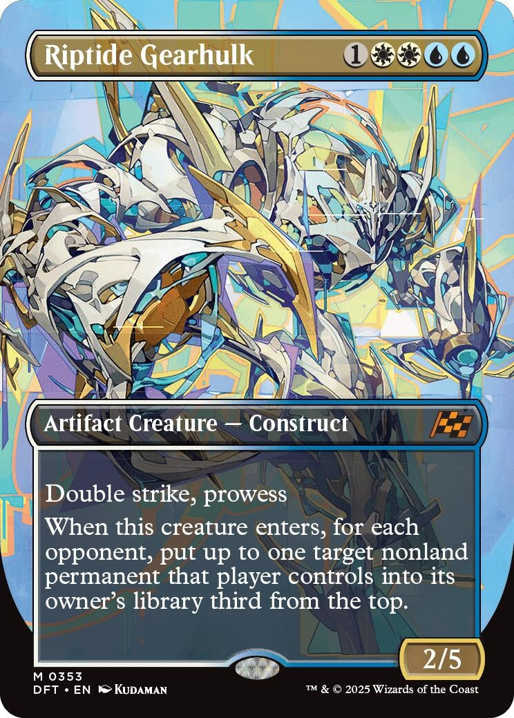 Image for Riptide Gearhulk (Borderless) (353) [Aetherdrift] - Magic: The Gathering