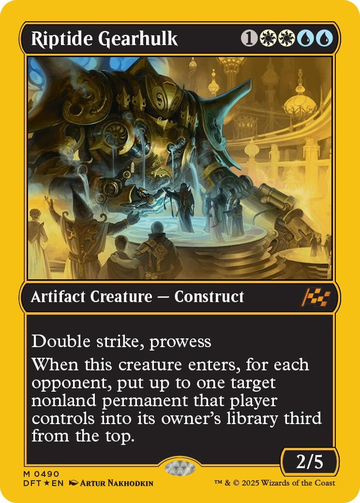 Image for Riptide Gearhulk (First-Place Foil) (490) [Aetherdrift] - Magic: The Gathering