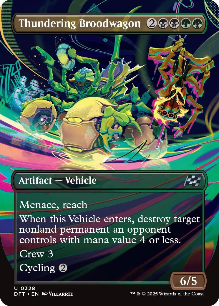 Image for Thundering Broodwagon (Borderless) (328) [Aetherdrift] - Magic: The Gathering