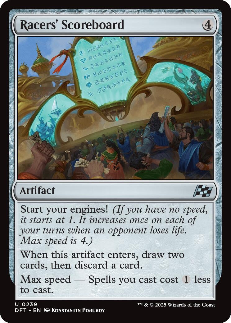 Image for Racers' Scoreboard (239) [Aetherdrift] - Magic: The Gathering