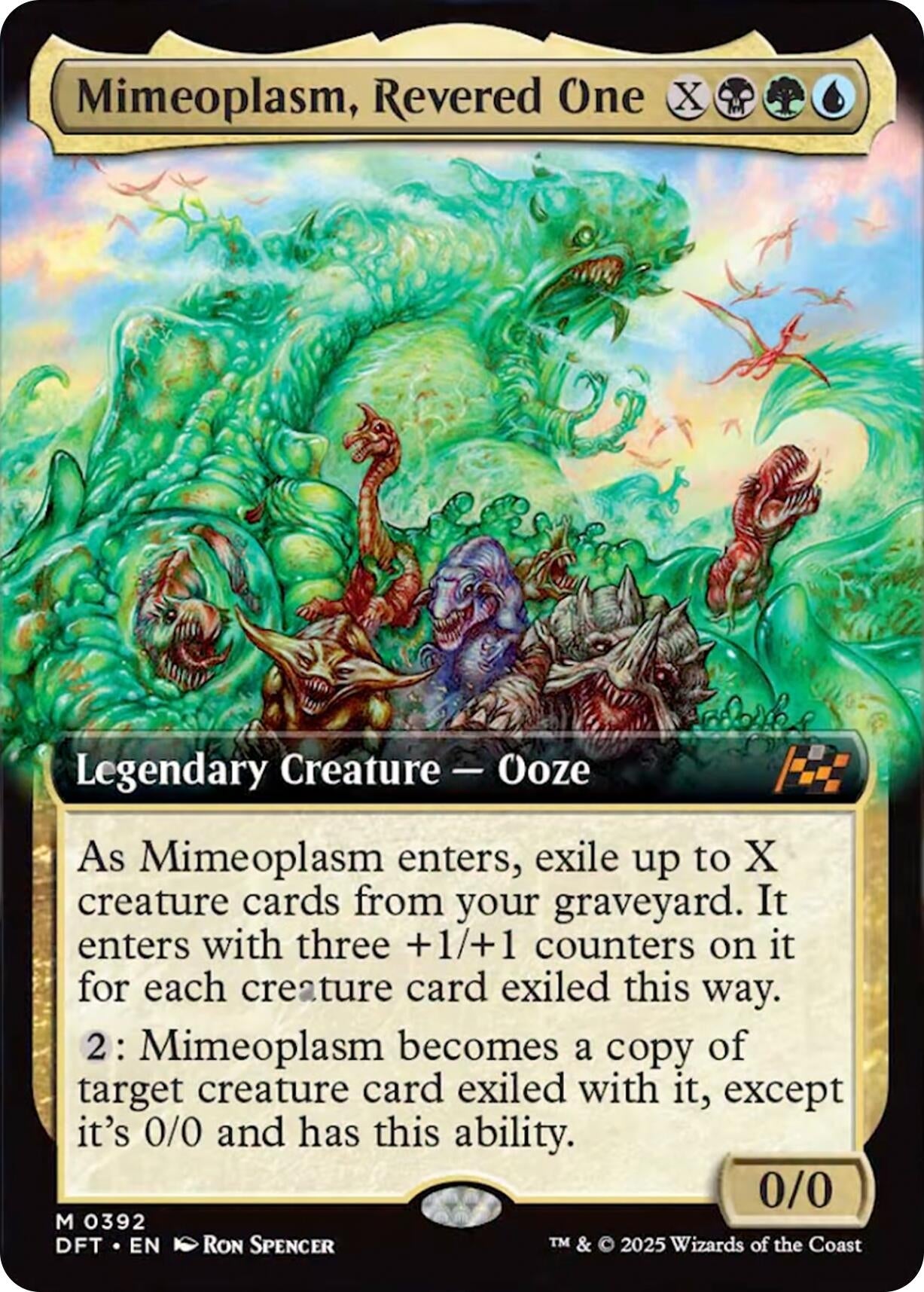 Image for Mimeoplasm, Revered One (Extended Art) (392) [Aetherdrift] - Magic: The Gathering