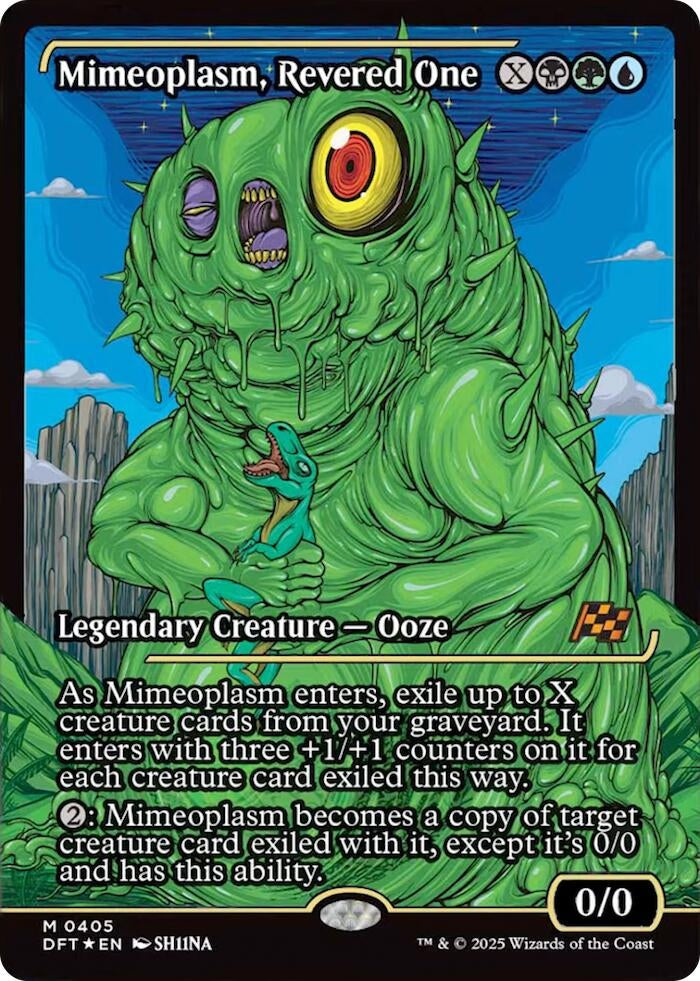Image for Mimeoplasm, Revered One (Showcase) (405) [Aetherdrift] - Magic: The Gathering