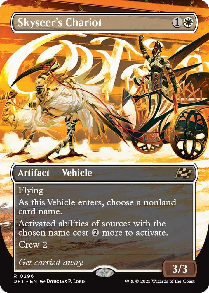 Image for Skyseer's Chariot (Borderless) (296) [Aetherdrift] - Magic: The Gathering
