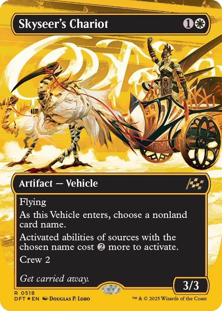 Image for Skyseer's Chariot (Borderless) (First-Place Foil) (518) [Aetherdrift] - Magic: The Gathering