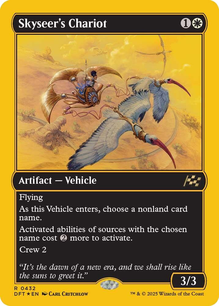 Image for Skyseer's Chariot (First-Place Foil) (432) [Aetherdrift] - Magic: The Gathering