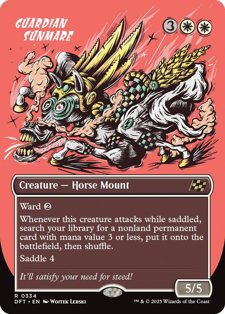 Image for Guardian Sunmare (Borderless) (334) [Aetherdrift] - Magic: The Gathering