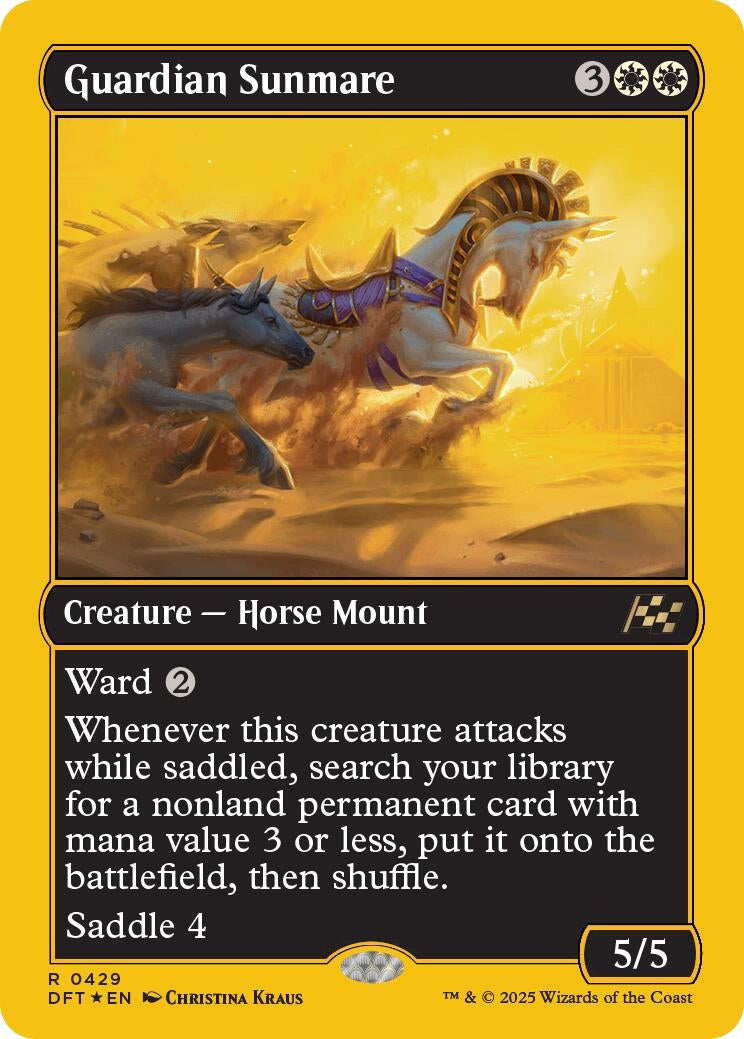 Image for Guardian Sunmare (First-Place Foil) (429) [Aetherdrift] - Magic: The Gathering
