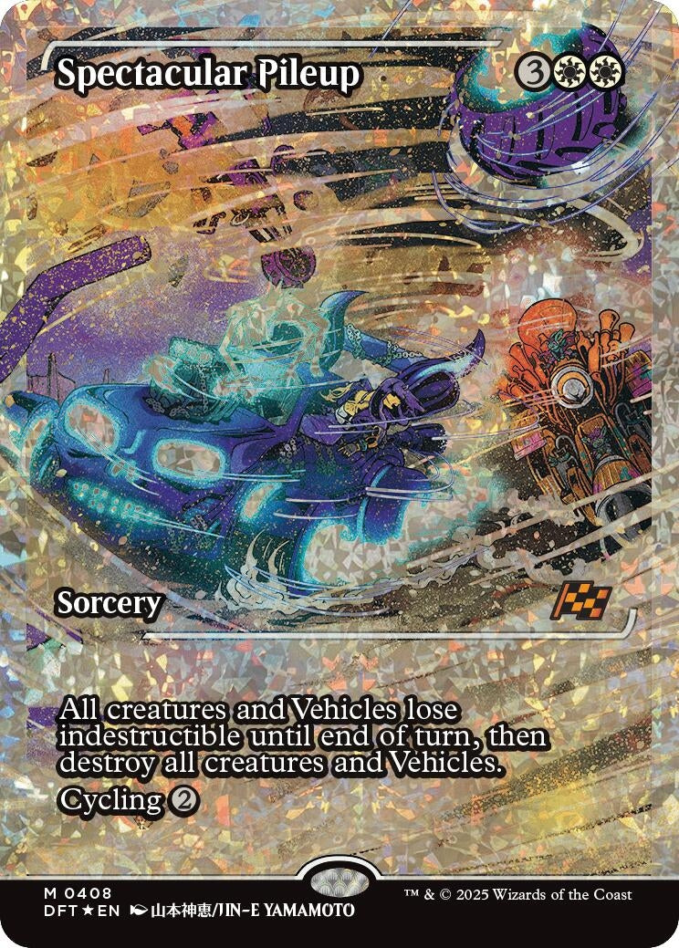Image for Spectacular Pileup (Showcase) (Fracture Foil) (408) [Aetherdrift] - Magic: The Gathering