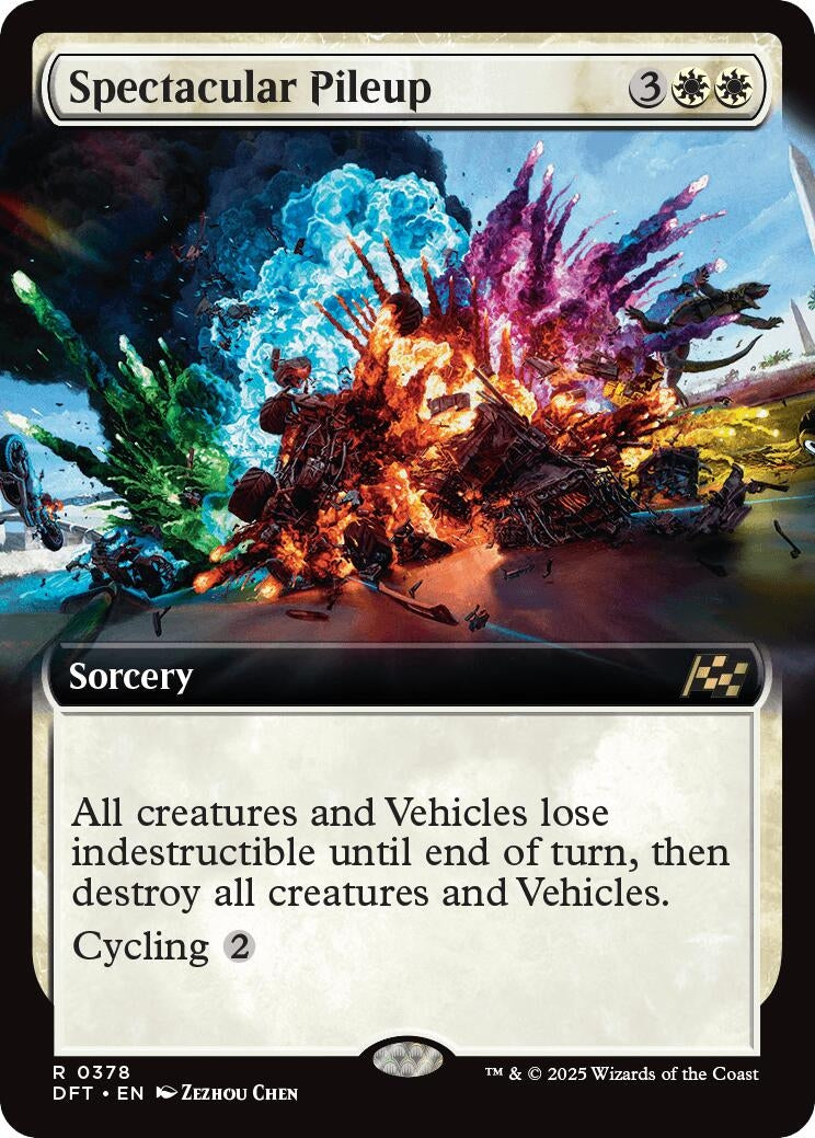 Image for Spectacular Pileup (Extended Art) (378) [Aetherdrift] - Magic: The Gathering