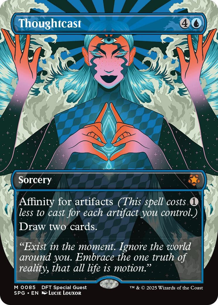 Image for Thoughtcast (Borderless) (85) [Special Guests] - Magic: The Gathering