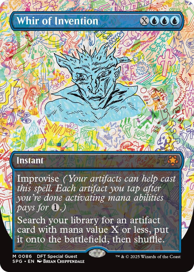 Image for Whir of Invention (Borderless) (86) [Special Guests] - Magic: The Gathering