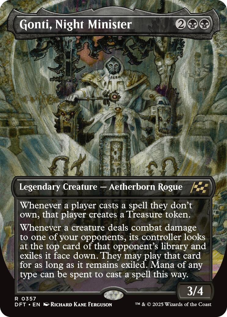 Image for Gonti, Night Minister (Borderless) (357) [Aetherdrift] - Magic: The Gathering