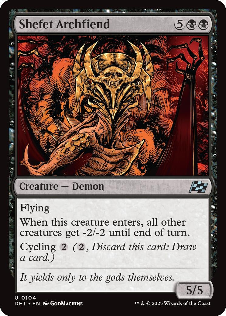 Image for Shefet Archfiend (104) [Aetherdrift] - Magic: The Gathering