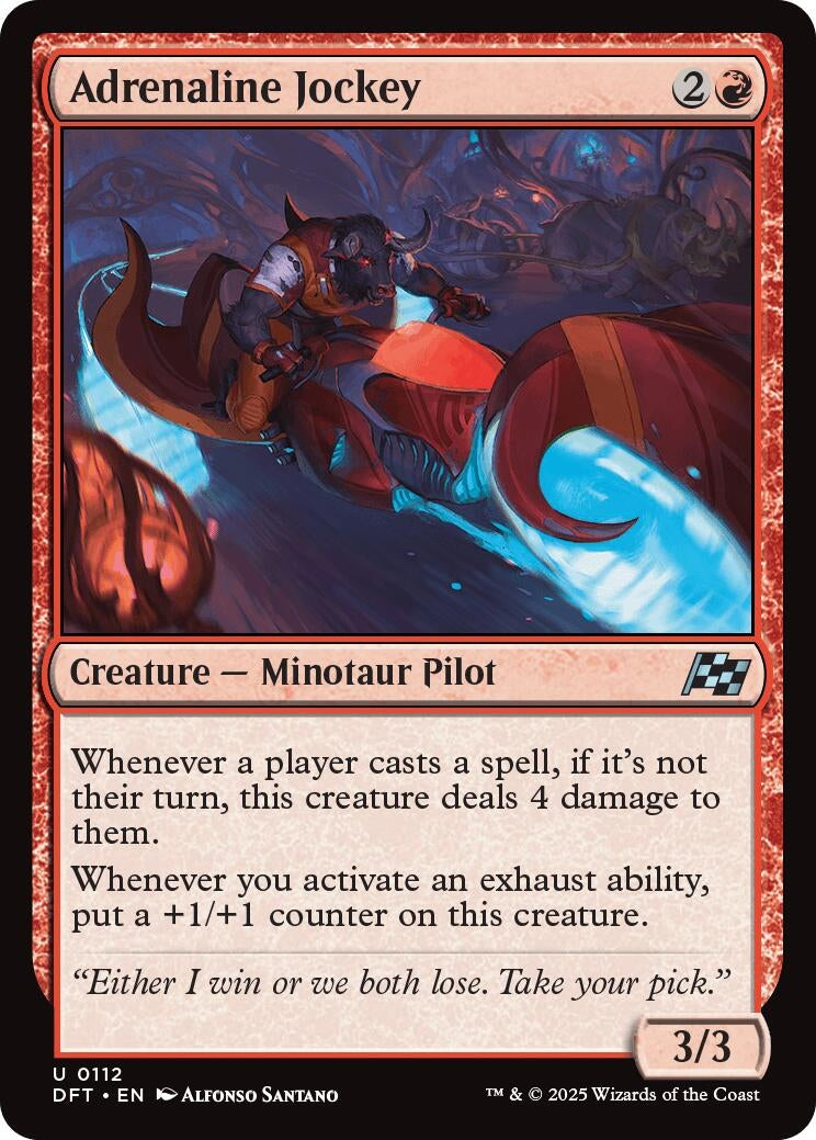 Image for Adrenaline Jockey (112) [Aetherdrift] - Magic: The Gathering